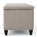 Christopher Knight Home 50" Faux Leather Tufted Storage Ottoman Bench with Hidden Storage