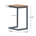GDFStudio Caspian Indoor Fir Wood Accent Table