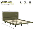 Christopher Knight Home Modern Floating Platform Bed with PU Leather & LED Under-Bed Lighting