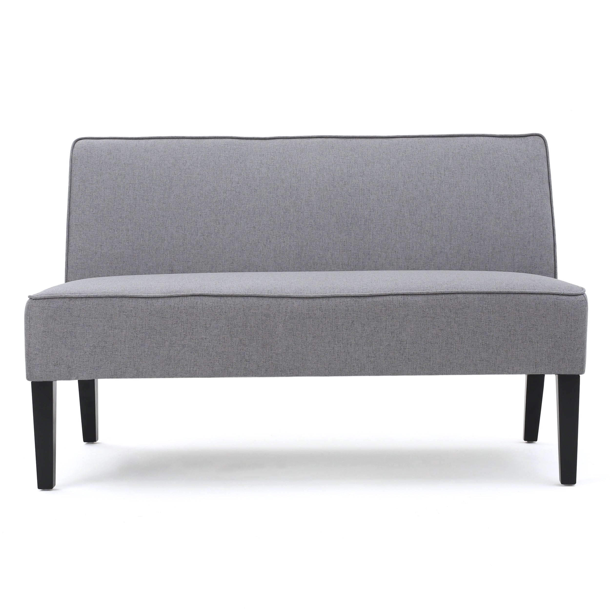 Modern Upholstered Loveseat with Solid Wood Frame & Birch Legs