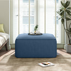 Christopher Knight Home Modern Corduroy Sectional Ottoman ¨C Modular Square Living Room Footrest