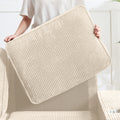 GDFStudio Everly 84" Corduroy Couch with Built-In Cup Holders, Beige