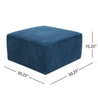 Christopher Knight Home Modern Corduroy Sectional Ottoman ¨C Modular Square Living Room Footrest