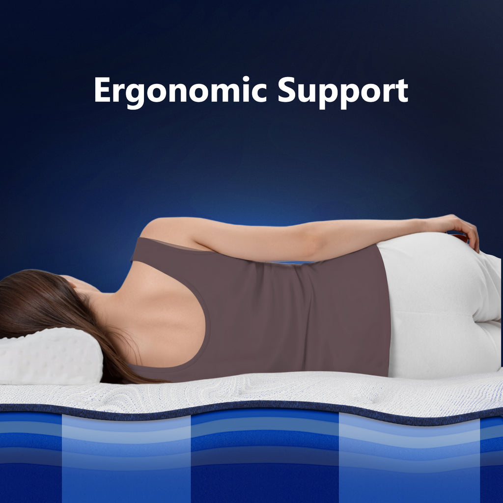 BedStory SpineAlign Pro 14" Firm Pressure Relieving Cooling Hybrid Mattress?Queen