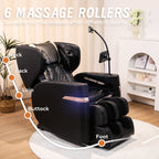 Christopher Knight Home Arthur Full Body Air Pressure Massage Chair Recliner with Bluetooth and Zero Gravity, Black