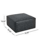 Christopher Knight Home Modern Faux Leather Sectional Ottoman ¨C Modular Square Living Room Footrest