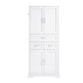 GDFStudio Anchiale 70.4'' Modern Tall Bathroom Storage Cabinet with 4 Doors and 3 Drawers, White