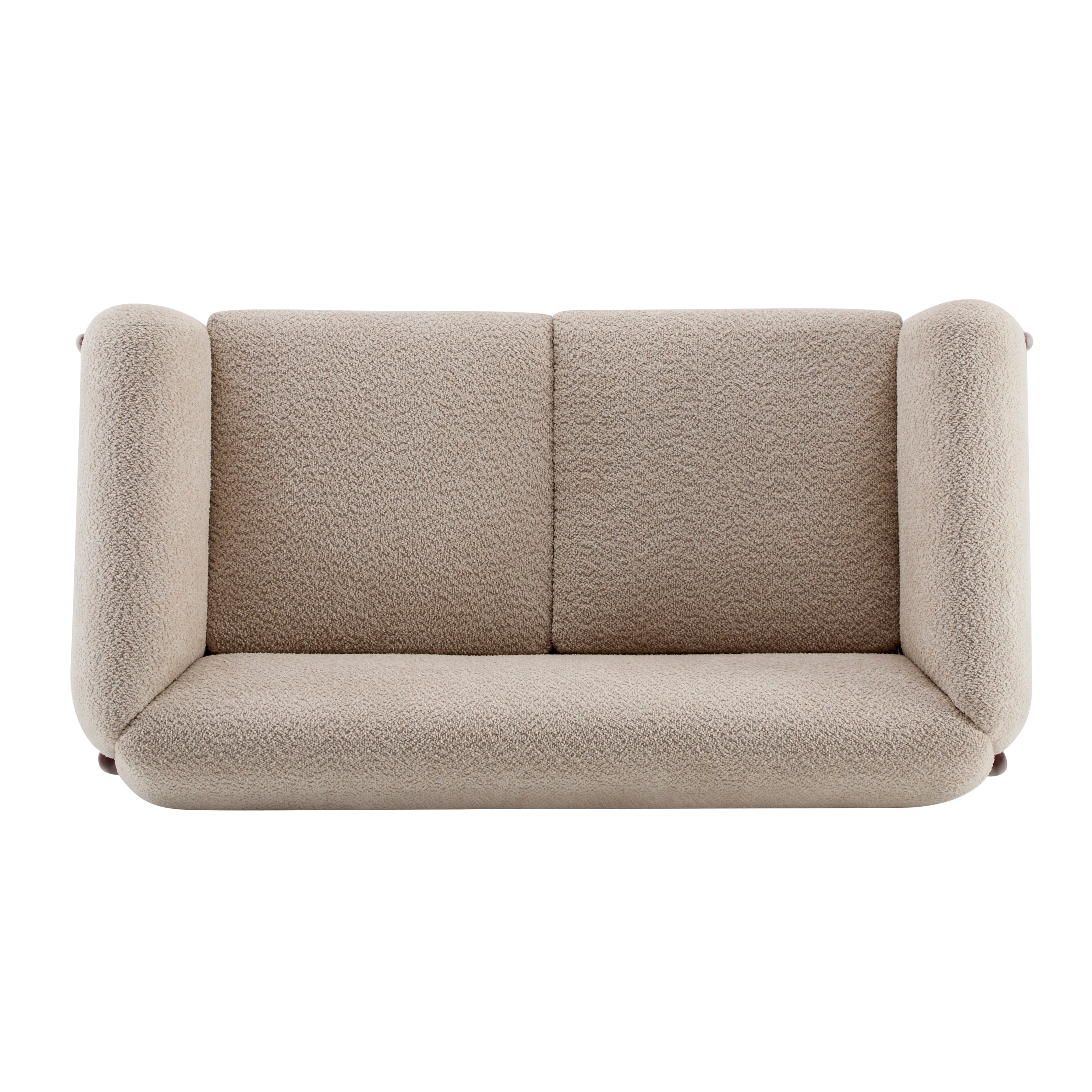 Christopher Knight Home Modern Boucle Upholstered 2-Seater Sofa with Birch Wood Legs