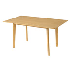 GDF Studio 60¡° Rubber Wood Dining Table, Rustic Farmhouse Rectangular Kitchen Table