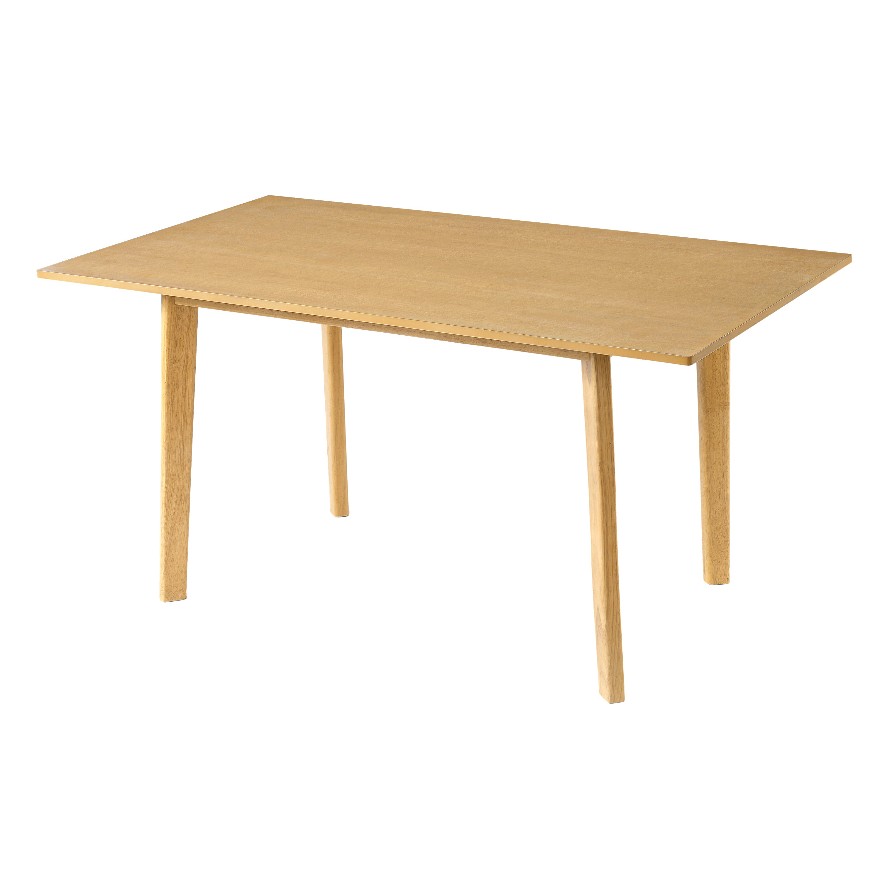 GDF Studio 60¡° Rubber Wood Dining Table, Rustic Farmhouse Rectangular Kitchen Table