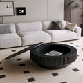 GDFStudio Sophia Modern Round Coffee Table with Storage