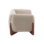 Christopher Knight Home Modern Boucle Upholstered 2-Seater Sofa with Birch Wood Legs