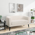 Velvet Loveseat – Modern Glam Minimalist Sofa for Living Room