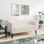 Velvet Loveseat ¨C Modern Glam Minimalist Sofa for Living Room