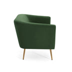 Velvet Loveseat ¨C Modern Glam Minimalist Sofa for Living Room