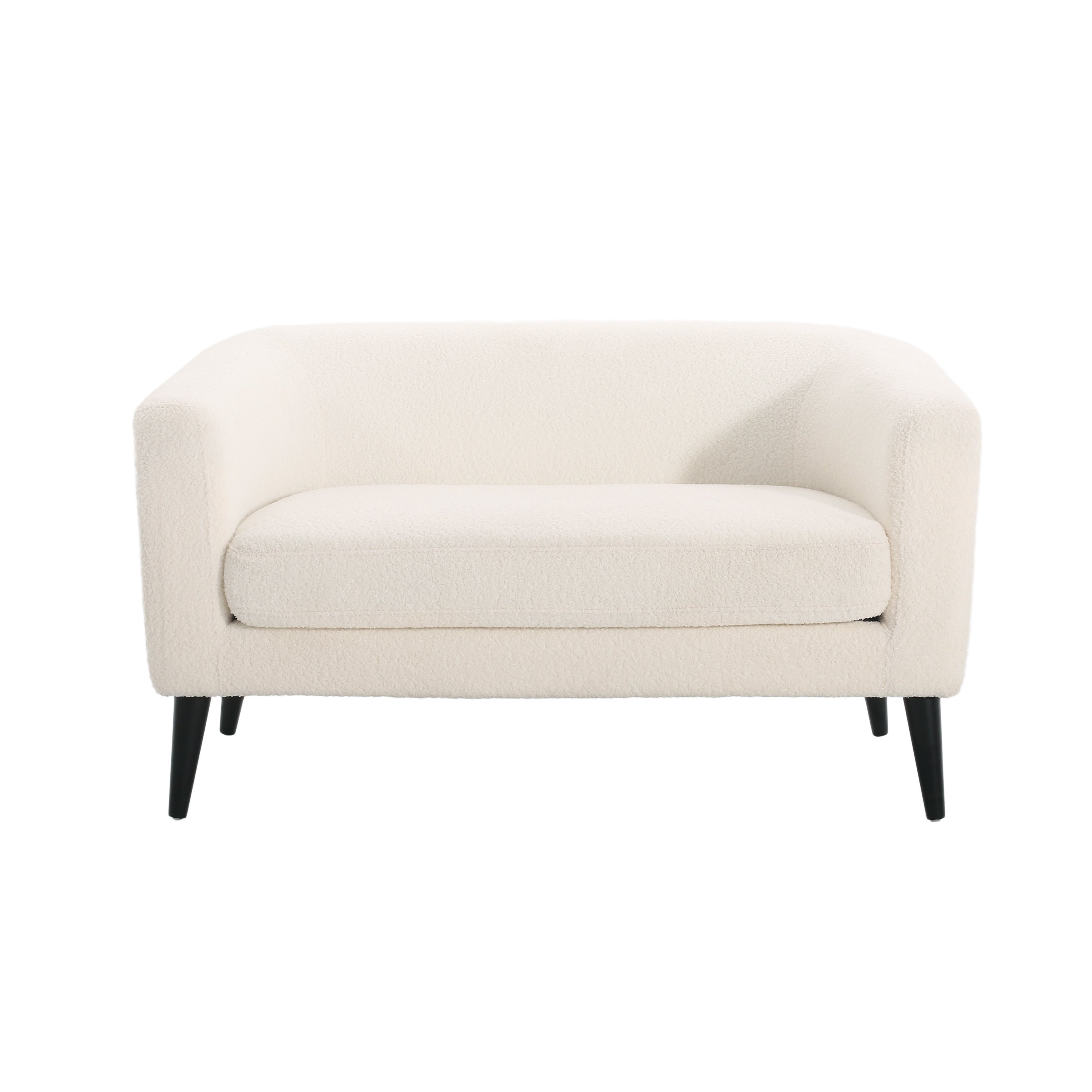 Velvet Loveseat – Modern Glam Minimalist Sofa for Living Room