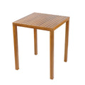 Christopher Knight Home Goleta Outdoor 39.5" Tall Acacia Wood Bar Height Table with Slatted Top, Teak
