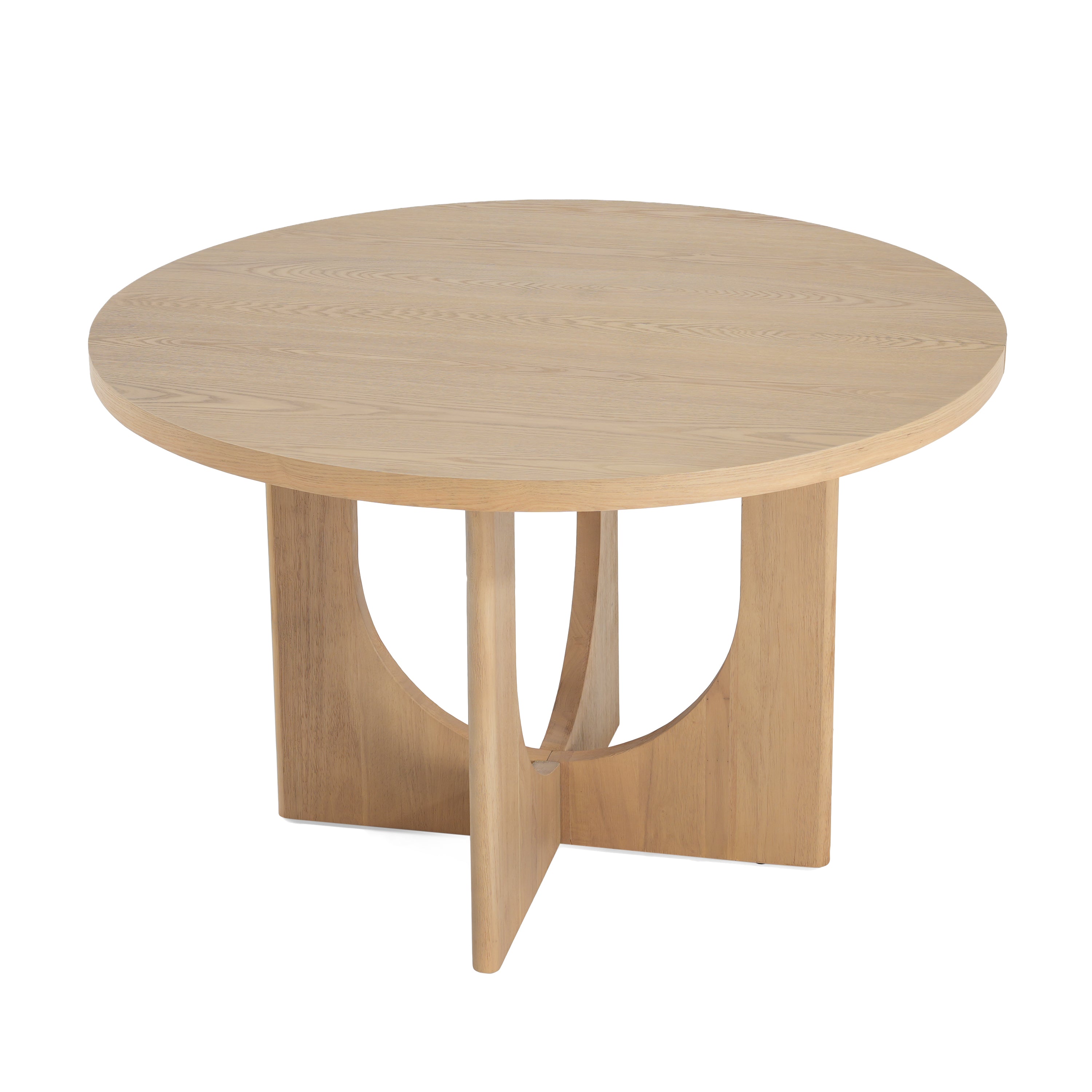 Christopher Knight Home Beau Rustic 48" Wood Round Dining Table with Criss Cross Legs, Natural