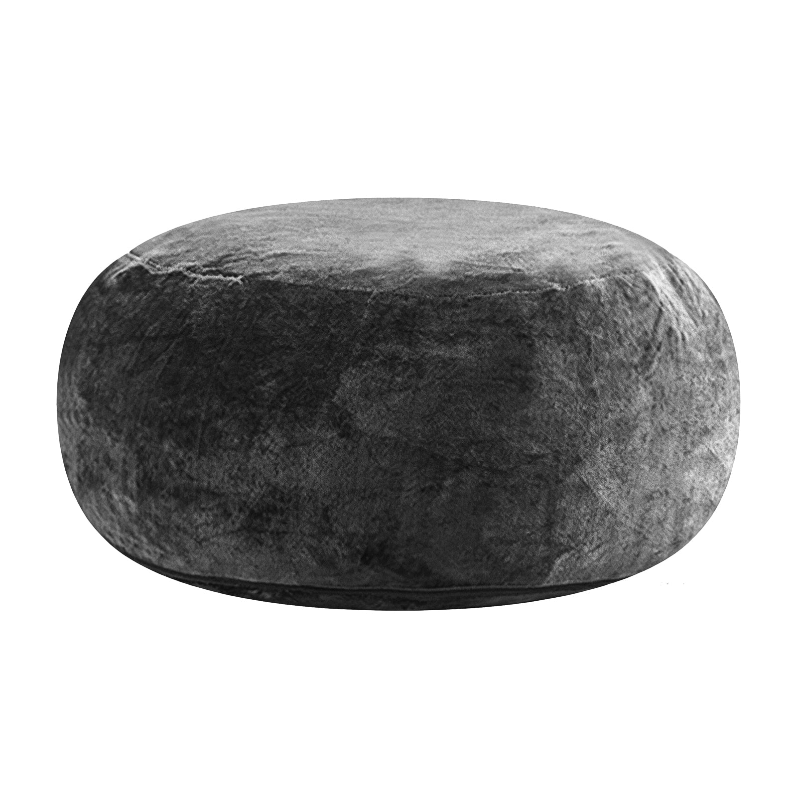 GDFStudio Felix Modern Flannelette Bean Bag Chair, Dark Grey, 4FT