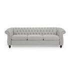 Christopher Knight Home Chesterfield Tufted Sofa with Scrolled Arms & Nailhead Trim
