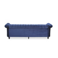 Christopher Knight Home Velvet Chesterfield Sofa with Tufted Back & Nailhead Trim