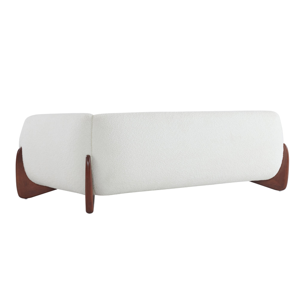 Christopher Knight Home 82" Boucle Sofa with Birch Wood Legs – Modern Cozy Upholstered 3-Seater