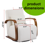 GDFStudio Galya Modern 360? Swivel Upholstered Accent Chair, Beige-Linen