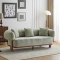 Christopher Knight Home 82" Modern Curved Living Room Sofa with Deep Seat & Solid Wood Frame