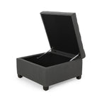 Tufted Square Storage Ottoman with Soft-Closing Hinges & Upholstered Lid