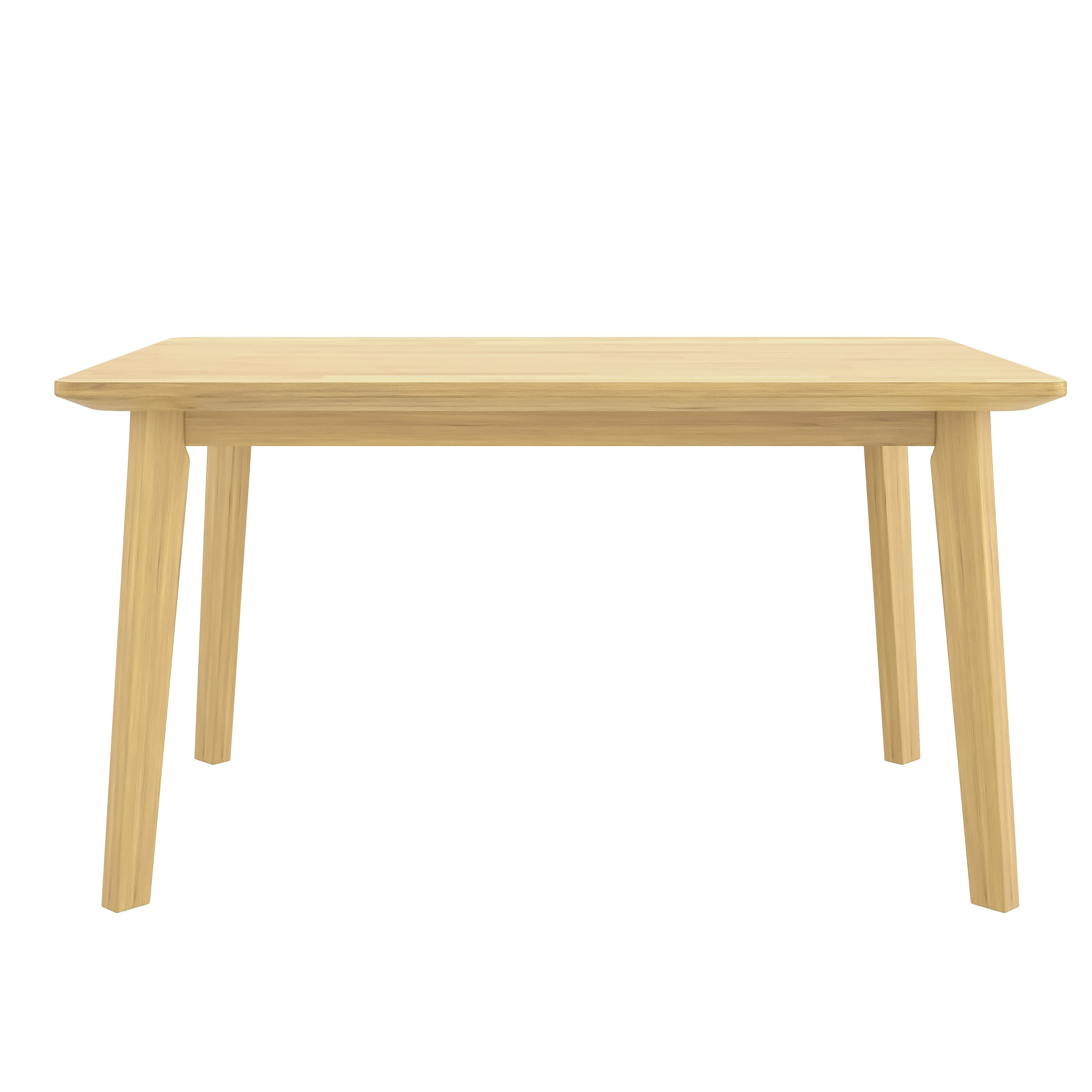 GDF Studio Wood Dining Table, 47-Inch Rectangular Kitchen Table with Tapered Legs, Farmhouse Style