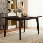 GDF Studio Wood Dining Table, 47-Inch Rectangular Kitchen Table with Tapered Legs, Farmhouse Style