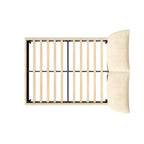 Christopher Knight Home Modern Fabric Upholstered Bed with Adjustable Cushion Headboard & Wood Slat Support