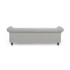 Christopher Knight Home Chesterfield Tufted Sofa with Scrolled Arms & Nailhead Trim