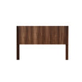 GDFStudio Eureka Modern Farmhouse Wall Mounted Fluted Wood Headboard Only, Walnut, Queen