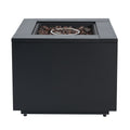 Christopher Knight Home Calcifer Contemporary Patio 30 Inch 40,000 BTU Fire Pit Table, Black