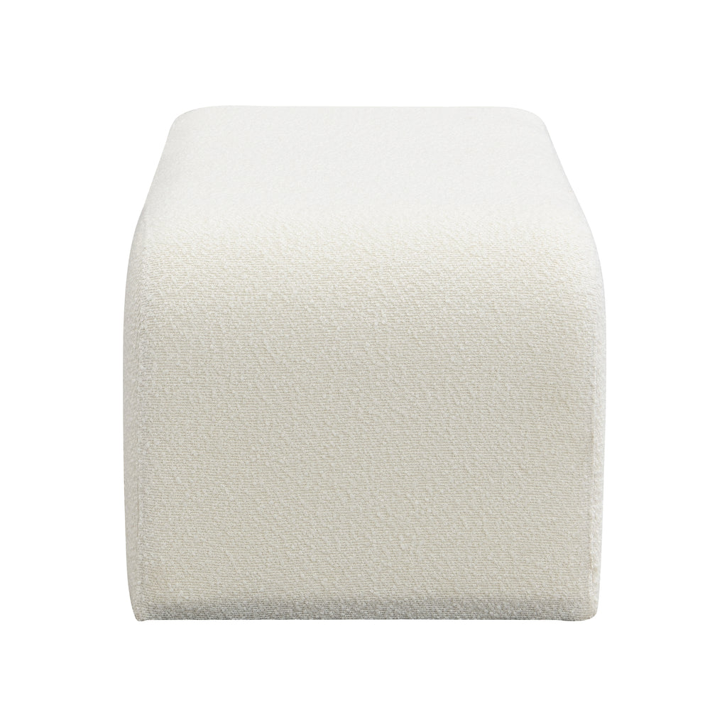 Christopher Knight Home Boucle Storage Ottoman with Solid Wood Drawer – Modern Upholstered Footrest & Organizer