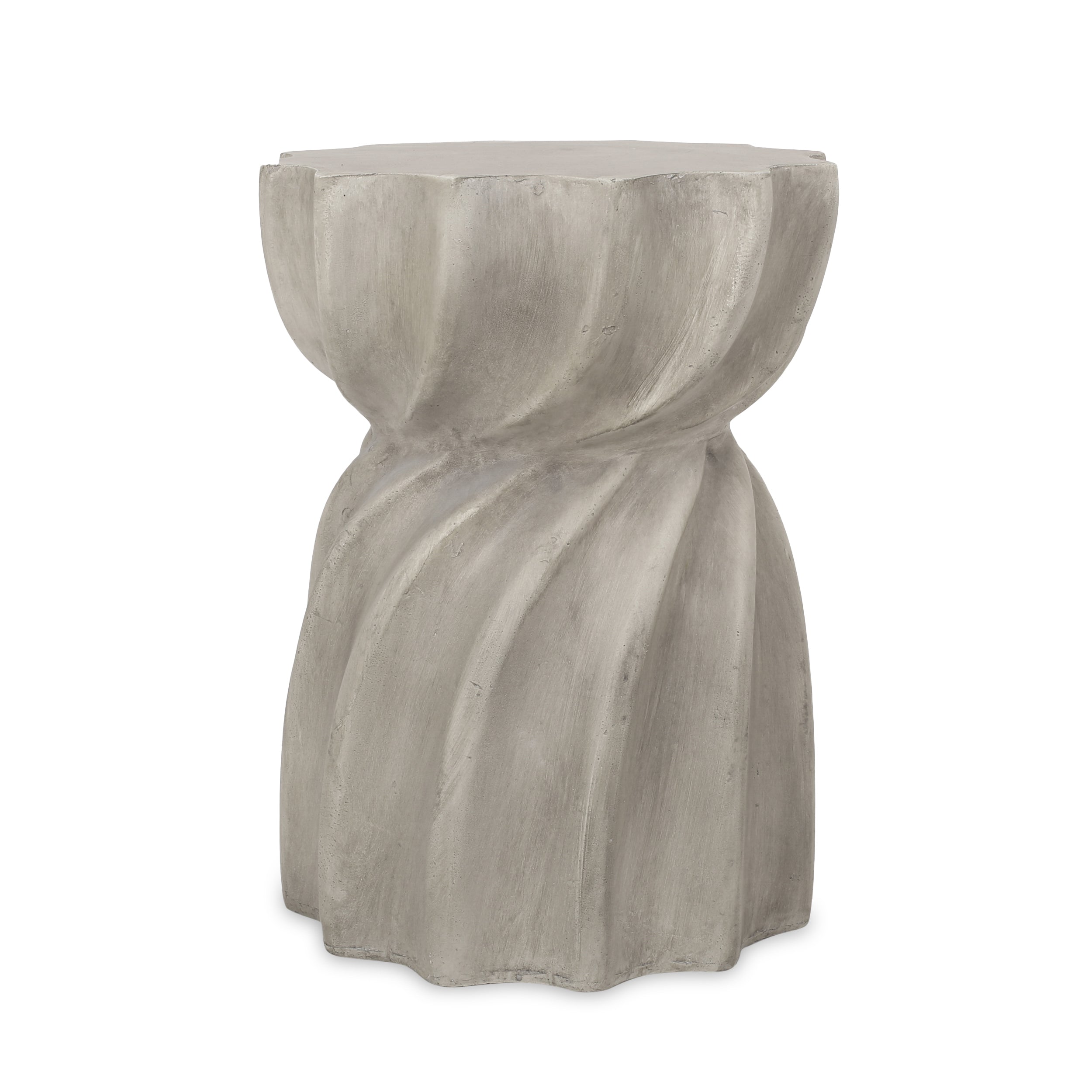 Christopher Knight Home Canis Outdoor Contemporary Lightweight Concrete Accent Side Table, Gray