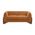 Christopher Knight Home Emma 63" Boucle Fabric Loveseat,  Caramel