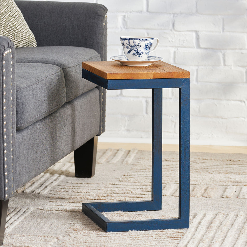 GDFStudio Caspian Indoor Fir Wood Accent Table