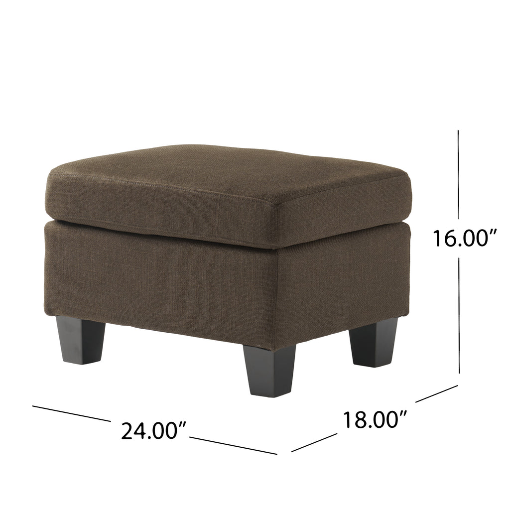 Modern Footstool Ottoman – Portable Accent Seat, Durable Frame & Stylish Upholstery