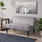 Modern Upholstered Loveseat with Solid Wood Frame & Birch Legs
