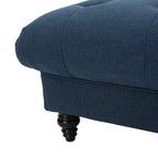 Tufted Oversized Ottoman ¨C Large Square Footrest with Cushioned Top for Living Room & Bedroom