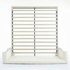 Christopher Knight Home Modern Velvet Wingback Tufted Platform Bed with Nailhead Trim and Silver Legs