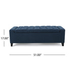 Christopher Knight Home Storage Ottoman ¨C Tufted Top, Hidden Storage Bench & Extra Seating, 51¡± W