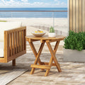 Christopher Knight Home Forrest Outdoor Foldable and Adjustable Acacia Wood Accent Table, Teak