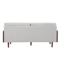 Mid-Century Modern Sofa 71.75" with Wood Sides & Slim Track Arms – Plush Living Room Couch
