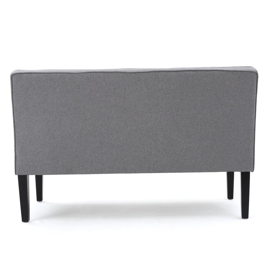 Modern Upholstered Loveseat with Solid Wood Frame & Birch Legs