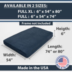GDFStudio Melville Memory Foam Futon Mattress ¨C Foldable Sofa Bed Cushion with Washable Cover (Frame Not Included)