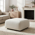 Christopher Knight Home Philomena Modern Upholstered Square Ottoman, Beige