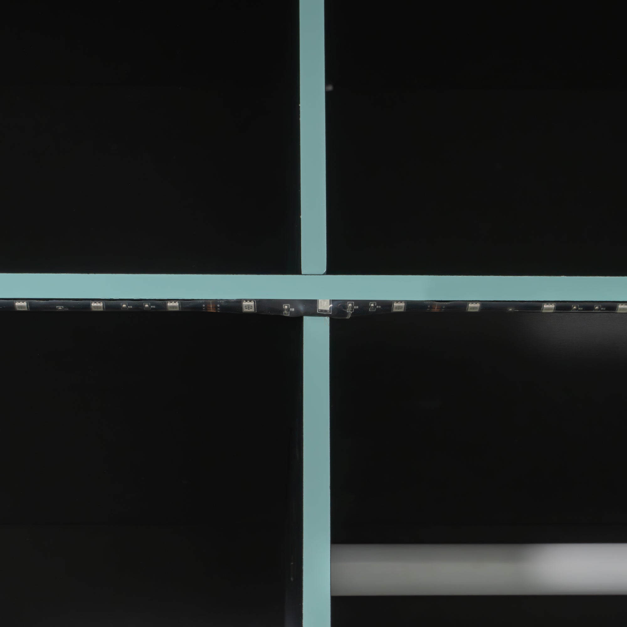 Full Size Gaming Loft Bed with Desk, LED Lights & Open Wardrobe, Space-Saving Loft Bed for Gamers & Small Rooms